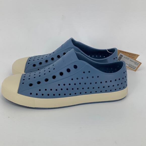 Native Shoes Mens 5 Oasis Blue Jefferson Slip On Sneaker Perforated P2-73 - Picture 4 of 10
